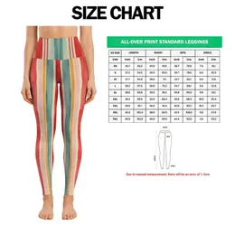 Colorful Boho Stripe Casual Style for Weekend Outings and Everyday Wear Leggings