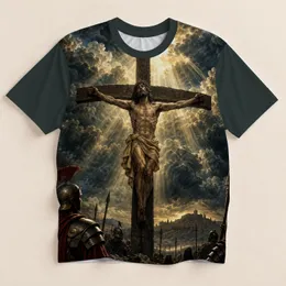 Sacred Cross and Cloud Scene for Faithful Worship and Everyday Christian Devotion All-over Print Unisex T-shirt