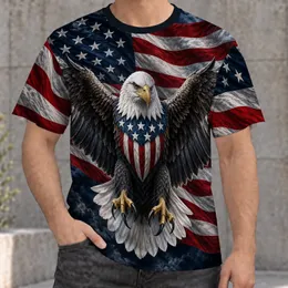 Bald Eagle And American Flag Pride For Independence Day Celebrations And Patriots All-over Print Unisex T-shirt