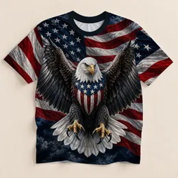 Bald Eagle And American Flag Pride For Independence Day Celebrations And Patriots All-over Print Unisex T-shirt