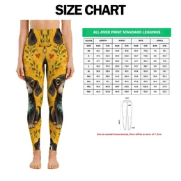 Wide-Eyed Black Dog Motifs for Cheerful Weekend Outings and Dog-Loving Women Leggings