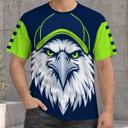 Fierce White Eagle Mascot for Game Day and Football Season Fans All-over Print Unisex T-shirt