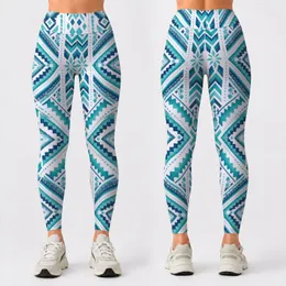 Teal Black Geometric Motif For Everyday Casual Style And Weekend Athleisure For Women Leggings
