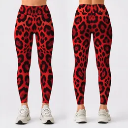 Red And Black Leopard Spots For Bold Everyday Style And Night Out Looks Leggings