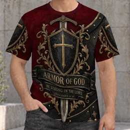 Burgundy Christian Armor Of God Shield And Sword For Church And Bible Study Fellowship All-over Print Unisex T-shirt