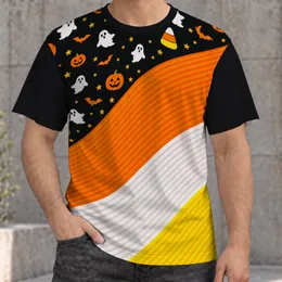 Candy Corn, Pumpkin, Ghost & Bat Halloween Party Look for Festive Fall Celebrations All-over Print Unisex T-shirt