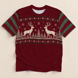 Ivory Reindeer and Snowflakes for Festive Christmas Gatherings and Winter Golf All-over Print Unisex T-shirt