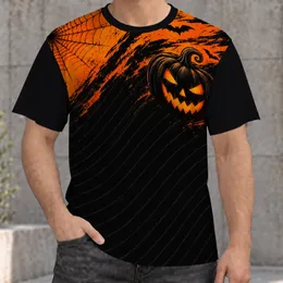 Pumpkin Spiderweb Bat Halloween Style for Fall Parties and Festive Seasonal Wear All-over Print Unisex T-shirt