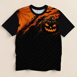 Pumpkin Spiderweb Bat Halloween Style for Fall Parties and Festive Seasonal Wear All-over Print Unisex T-shirt