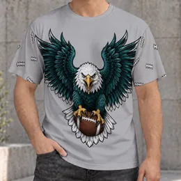 Bald Eagle Football Fan Spirit for Game Day Gatherings and Weekend Watch Parties All-over Print Unisex T-shirt