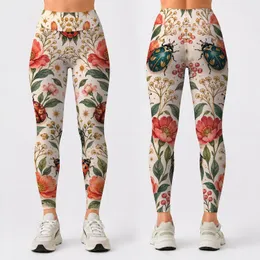 Whimsical Ladybugs And Garden Beetles For Sunny Days And Nature Loving Women Everywhere Leggings