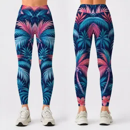 Tropical Palm Fronds for Sunny Beach Days and Coastal Getaways Leggings