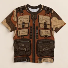 Desert Explorer Vest Details for Hiking, Camping and Outdoor Adventure All-over Print Unisex T-shirt