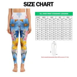 Colorful Cartoon Flowers for Cozy Everyday Outfits and Cheerful Casual Style Leggings
