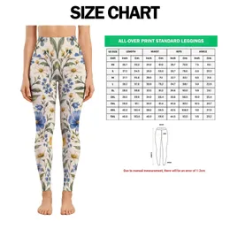 Blue and Gold Meadow Flowers for Summer Walks and Easy Everyday Style for Women Leggings