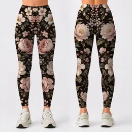 Ivory Wildflower Blooms for Beach Days, Travel, and Relaxed Everyday Outings for Women Leggings