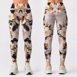 Calico Cat Faces for Cozy Weekends and Everyday Style for Cat Lovers at Home or Out Leggings