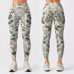 Sage Eucalyptus Berry Botanicals for Yoga, Pilates and Everyday Wellness Leggings