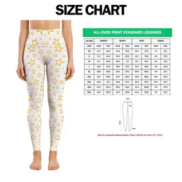 Golden Star Motifs for Yoga Pilates and Everyday Active Style Leggings