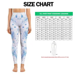 Powder Blue Stars for Yoga, Pilates and Everyday Activewear Leggings