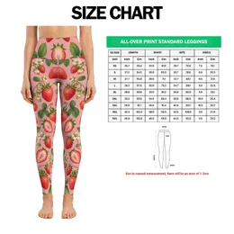 Fresh Strawberry Motifs for Pilates, Errands and Sunny Weekend Outings for Her Leggings