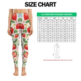 Fresh Strawberry And Pastel Berry Motifs For Yoga, Pilates And Everyday Active Living Leggings