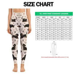 Dachshund Paw Hearts for Yoga, Pilates, and Everyday Dog Lover Style Leggings