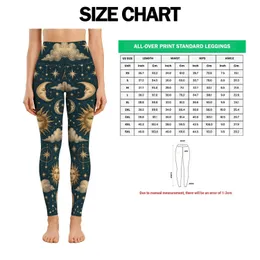 Celestial Sun Moon and Stars for Yoga Sessions and Cosmic Night Sky Style for Women Leggings