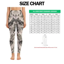 Ivory Charcoal Camouflage for Yoga Pilates and Everyday Casual Style Leggings