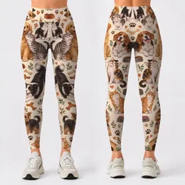 Playful Cats And Dogs For Pilates, Gym Sessions, Commuting And Everyday Adventures Leggings