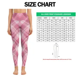 Blush Pink Tartan Checks for Yoga Pilates and Everyday Casual Style Leggings