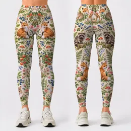 Woodland Friends And Wildflower Grove For Nature Walks, Yoga, And Everyday Adventures Leggings
