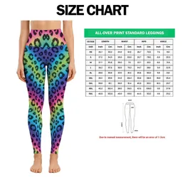 Vibrant Rainbow Leopard Spots For Yoga, Pilates And Everyday Casual Wear For Women Leggings