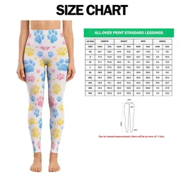 Pastel Colorful Paw Prints for Yoga, Pilates, and Everyday Activewear Leggings