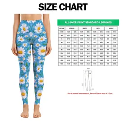 Sky Blue Daisy Blooms for Yoga, Pilates, and Everyday Springtime Style for Women Leggings