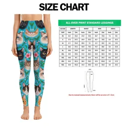 Colorful Cat Faces for Playful Yoga Sessions and Everyday Feline Lover Lifestyle Leggings