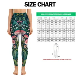 Mushroom Forest Fungi and Ferns for Whimsical Outdoor Adventures Leggings