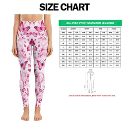 Pink Butterfly And Whirling Floral Motifs For Bright Everyday Style And Outdoor Wear Leggings