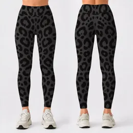 Charcoal Leopard Spots for Studio Yoga, Running, and Everyday Training for Women Leggings
