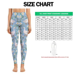 White Geese And Daisies For Outdoor Yoga And Running With Cheerful Meadow Charm Style Leggings