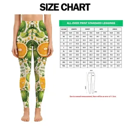 Fresh Green Orange Citrus Fruit for Yoga, Pilates and Everyday Active Living Style Leggings
