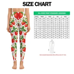 Scarlet Strawberries and Fresh Green Leaves for Yoga, Pilates and Summer Outings Leggings