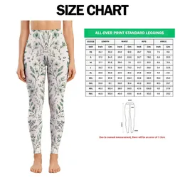 Ivory Sage Botanical Sprigs for Yoga, Pilates and Relaxed Everyday Style Leggings