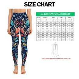 Colorful Botanical Foliage for Yoga, Pilates and Everyday Activewear Leggings