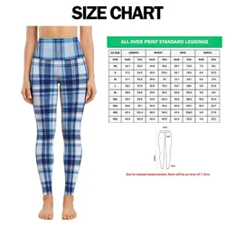 Ink Blue Plaid Checks for Yoga, Pilates, Commuting, and Everyday Wear Leggings