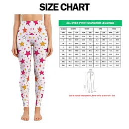 Bright Multicolor Five-Point Stars for Yoga, Pilates and Everyday Active Lifestyle Leggings