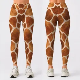 Warm Giraffe Spots for Yoga, Gym Training, and Everyday Activewear Leggings