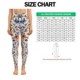 Blue Wildflowers and Botanical Blooms for Yoga, Pilates and Everyday Active Outings Leggings