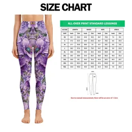 Lavender Violet Blossoms for Yoga, Running and Everyday Fitness Wear Leggings