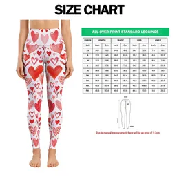 Coral Heart Motifs for Yoga, Pilates and Everyday Outings for Women Leggings